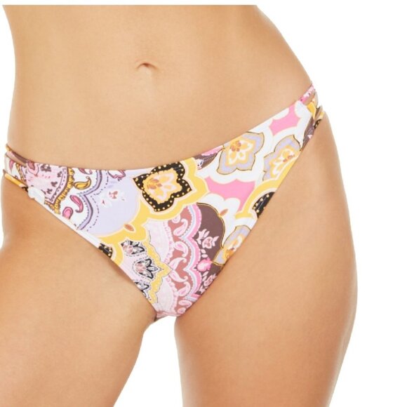 Hula Honey Juniors' Paisley Print Swim Bottom - Picture 1 of 6